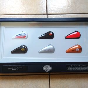 Harley Davidson Mini Gas Tank Collection Wall display